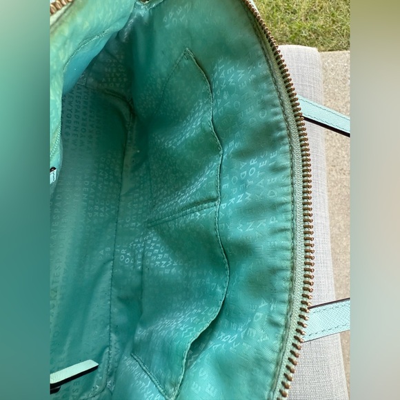 Kate Spade♠️Rachelle Newbury Lane Eyelet Satchel Grace Blue - Picture 9 of 10